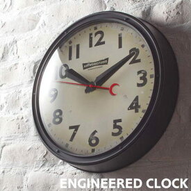 掛け時計 エンジニアードクロック アートワークスタジオ ENGINEERED TK-2072 時計 おしゃれ かっこいい 静か スイープムーブメント 音がしない 寝室 リビング ブルックリン 西海岸 ウォールクロック インダストリアル 工業デザイン ビンテージ ARTWORKSTUDIO