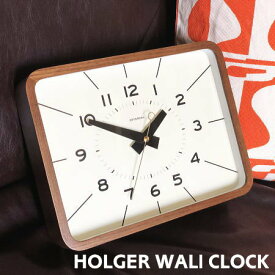 掛け時計 HOLGER ホルガー CL-3951 インターフォルム 壁掛け時計 四角 時計 ウォールクロック 静か 音がしない 連続秒針 おしゃれ 木製 リビング 寝室 カフェ 時計 人気 レトロ 北欧 スイープ 木 ウッドクロック 長方形 INTERFORM