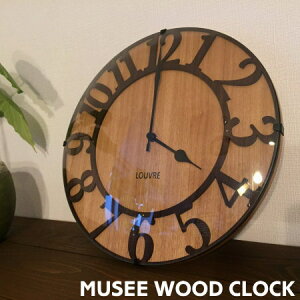 掛け時計 インターフォルム 時計 ミュゼウッド MUSEE WOOD CL-8333 壁掛け時計 電波時計 ウォールクロック 電波 おしゃれ リビング カフェ 時計 人気 ステップムーブメント ウッドクロック 北欧