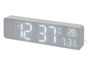 置き時計 デジタル LEDクロック 時計 Wi-Fiクロック ブエノ BUENO 目覚まし時計 日付 デスククロック テーブルクロック おしゃれ かっこいい 時計 カレンダー 月日表示 温度計 リビング 寝室 シ