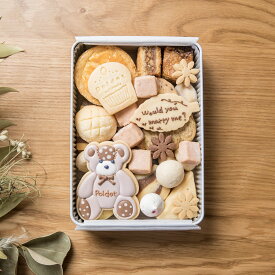 テディベア クッキー缶 #11 缶入りクッキー ギフト くまさん アイシングクッキー 名入れ オーダー お菓子 メッセージクッキー 可愛いクッキー かわいいクッキー かわいい缶 可愛い缶 詰め合わせ 美味しいクッキー おしゃれ インスタ映え 可愛い缶のお菓子