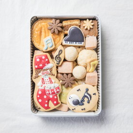 ぽるぽる村の音楽会 クッキー缶 #07 ピアノ クッキー ギフト お返し 缶入りクッキー 可愛いクッキー かわいいクッキー ピアノ発表会 記念品 かわいい缶 高級 ホワイトデーギフト 可愛い缶 インスタ映え 詰め合わせ アイシングクッキー 可愛いお菓子 プレゼント