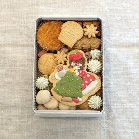クリスマス限定 S30 ポルカとドットのクリスマス会 クリスマス クッキー缶 ギフト アイシング クッキー 缶 お取り寄せ アイシングクッキー クリスマスクッキー かわいい クリスマススイーツ クリスマスお菓子缶 クリスマスお菓子ギフト クリスマスのお菓子 美味しい