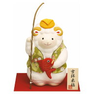 未(ひつじ)の歳干支飾り 手作りちぎり和紙細工 特大 恵比寿 未 手作り和紙細工 置物 飾り 2027年 令和9年…