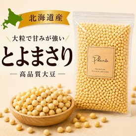 厳選大豆1kg 北海道産 とよまさり《送料無料》 大容量 業務用 乾燥大豆 マメ 国産 大豆 メール便 1000円ぽっきり