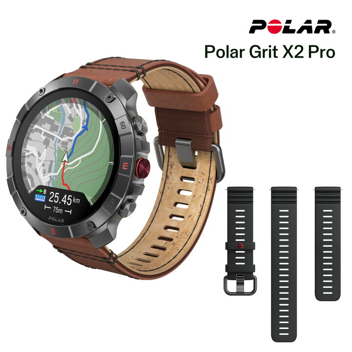 楽天市場】【ポラール公式】Polar Grit X2 Pro Titan プレミアム GPS 
