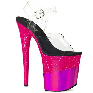 �y���[�z�T�C�Y6�@Pleaser�i�v���[�U�[�jFLAM808-2HGM/C/FSGHG Clr/Fuchsia Glitter-Hologram �|�[���_���X�p �q�[���@size6 8�C���`�q�[�� pleaserheel�@�Z�N�V�[�q�[���@�|�[���_���X�@�q�[���@�S�[�S�[�_���X