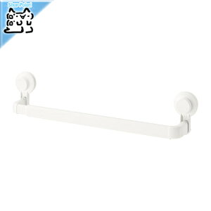 【IKEA Original】TISKEN -ティスケン- タオル掛け タオルラック 吸盤付き ホワイト 83 cm