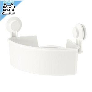 【 IKEA - イケア -】TISKEN -ティスケン- コーナーシェルフユニット 吸盤付き ホワイト 30 cm (304.003.08)