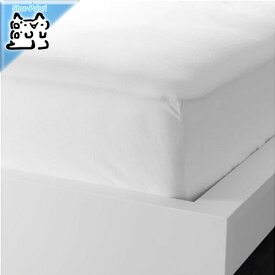 【IKEA -イケア-】DVALA -ドヴァーラ- ボックスシーツ ホワイト 90x200cm シングルサイズ (003.571.70)