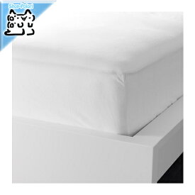 【IKEA -イケア-】DVALA -ドヴァーラ- ボックスシーツ ホワイト ダブルサイズ 140x200 cm (103.571.60)