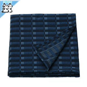 【 IKEA - イケア -】SKOGSKOVALL -スコグスコヴァル- マルチカバー ブルー シングルサイズ 160x250 cm 毛布 ブランケット (206.067.34)
