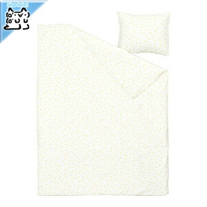 �y IKEA - �C�P�A -�zBARNDROM -�o�[���h���[��- �|���z�c�J�o�[�����J�o�[ �z���C�g �C�G���[/���ʖ͗l 150x200/50x60 cm (206.235.40)