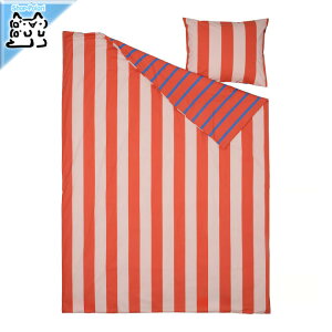 �y IKEA - �C�P�A -�zBARNDROM -�o�[���h���[��- �|���z�c�J�o�[�����J�o�[ �s���N ���b�h/�X�g���C�v�͗l 150x200/50x60 cm (306.226.77)