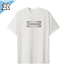 【IKEA -イケア-】AURTIENDE -アウルティエンデ- Tシャツ ホワイト S/M (505.789.56)