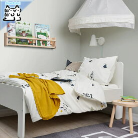 【IKEA -イケア-】BARNDROM -バーンドローム- 掛け布団カバー＆枕カバー 森の動物模様/マルチカラー 150x200/50x60 cm (605.046.96)