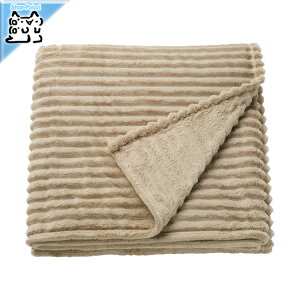 【 IKEA - イケア -】GULLSTRALE -グルストローレ- マルチカバー ライトベージュ シングルサイズ 毛布 ブランケット (606.150.48)