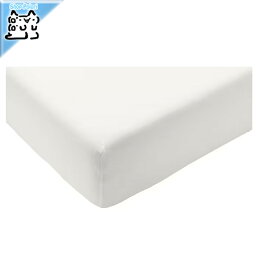 【IKEA -イケア-】STRANDLOKA -ストランドロカ- ボックスシーツ ホワイト 90x200 cm (704.096.65)