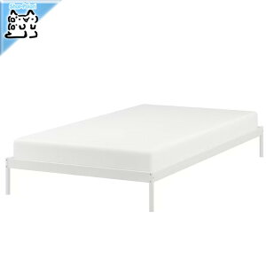 ���ӍՁEP5�{�y IKEA - �C�P�A -�zVEVELSTAD -�x�x���X�^�[�h- �x�b�h�t���[�� �z���C�g 120x200 cm �Z�~�_�u���T�C�Y �x�b�h�x�[�X�i���̂��j�t�� (805.182.73)