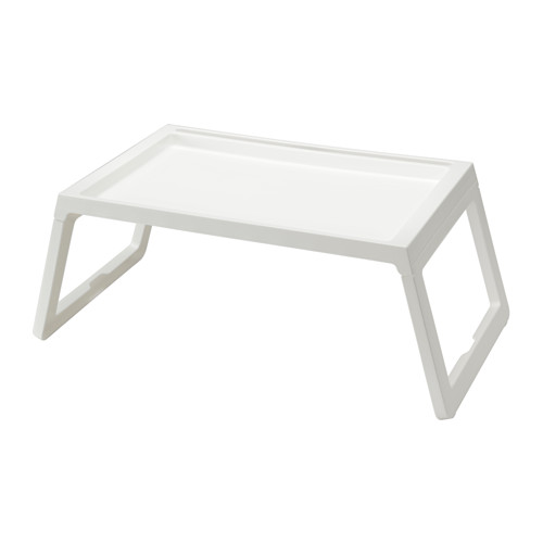 お子様用の座卓にも丁度いい、折りたたみテーブル♪ 【IKEA Original】KLIPSK -クリプスク- ベッドトレイ ホワイト 折りたたみ式
