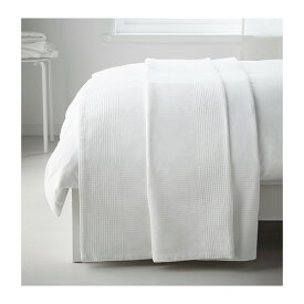 【IKEA -イケア-】INDIRA -インディーラ- ベッドカバー ホワイト シングルサイズ用 150x250 cm (401.917.57)