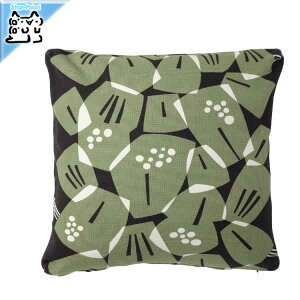 �y IKEA - �C�P�A -�zUNDERBLOMMA -�E���f���u���}- �N�b�V�����J�o�[ �u���b�N/�O���[�O���[�� 50x50 cm (805.722.03)