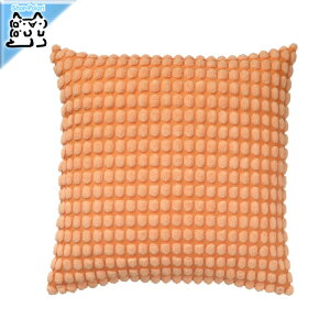 【 IKEA - イケア -】SVARTPOPPEL -スヴァルトポッペル- クッションカバー ライトオレンジ 50x50 cm (906.107.42)