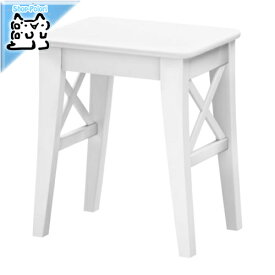 【IKEA -イケア-】INGOLF -インゴルフ- スツール イス ホワイト 39x30x45 cm (003.627.27)