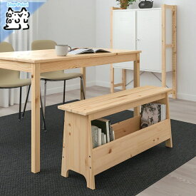 【IKEA -イケア-】PERJOHAN -ペルヨハン- ベンチ 収納付き パイン材 100 cm (205.013.17)