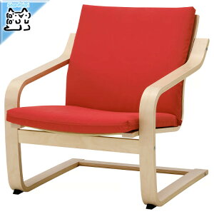 �y IKEA - �C�P�A -�zPOANG-�|�G���O- ���[�o�b�N�p�[�\�i���`�F�A �i�`�������J���[/�x�[�W��/���B�[�X�� ���b�h (495.515.90)