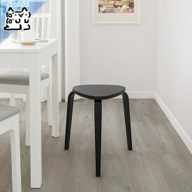 【IKEA -イケア-】KYRRE -シルレ- イス チェア スツール ブラック 45 cm (504.349.77)
