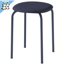 楽天市場】ikea marius スツール ブラックの通販