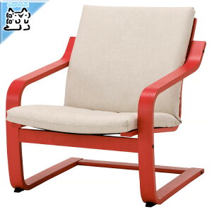 �y IKEA - �C�P�A -�zPOANG-�|�G���O- ���[�o�b�N�p�[�\�i���`�F�A ���b�h/�J�[�g���v �i�`�������J���[/�x�[�W�� (695.516.12)