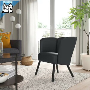 【 IKEA - イケア -】HERRAKRA -ヘルークラ- パーソナルチェア スクルスタ ブラック 60 x 66 cm (005.355.49)