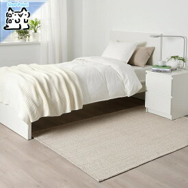 【IKEA Original】TIPHEDE -ティプヘデ- ラグ 平織り ナチュラル/オフホワイト120x180 cm