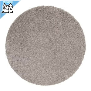 【 IKEA - イケア -】VINDEBAK -ヴィンデベック- ラグ 円形 パイル長 ライトベージュ 130 cm (005.084.14)