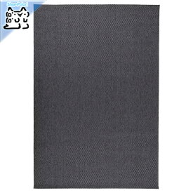 【IKEA -イケア-】MORUM -モールム- ラグ 平織り室内/屋外用 ダークグレー 160x230 cm 絨毯 カーペット (202.035.58)
