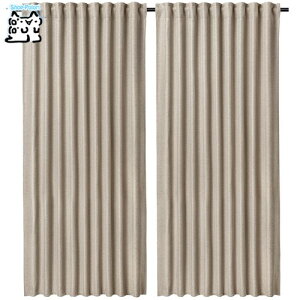 IKEA �C�P�A ANNAKAJSA �A���i�J�C�T �h���[�v�J�[�e�� 1�g �x�[�W��/�w�f�B���O�e�[�v�t�� 145x178 cm(506.405.62)