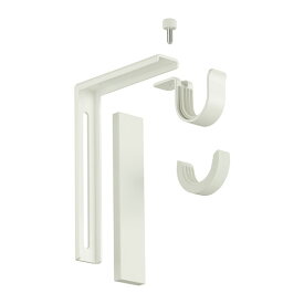 【IKEA -イケア-】BETYDLIG -ベティードリグ- カーテンロッド用 壁/天井用ブラケット ホワイト (702.198.92)