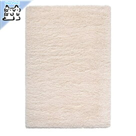 IKEA イケア ラグ パイル長 ホワイト 白 133x195cm big90492569 