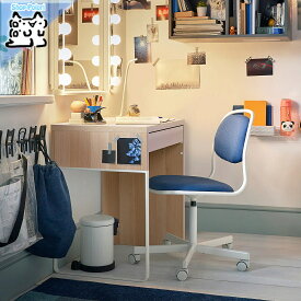 【IKEA -イケア-】MICKE -ミッケ- デスク ホワイトステインオーク調 73x50 cm (004.888.83)