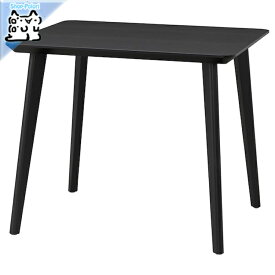 【IKEA -イケア-】LISABO -リーサボー- テーブル ブラック 88x78 cm (005.637.78)
