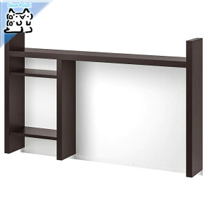 【 IKEA - イケア -】MICKE -ミッケ- 追加ユニット 高 ブラックブラウン 105x65 cm (103.542.70)
