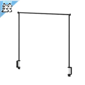 【 IKEA - イケア -】HELGEO -ヘルゲオー- デコレーションロッド テーブル用 ブラック アジャスタブル/屋外用 室内 115/235x116 cm (105.620.52)