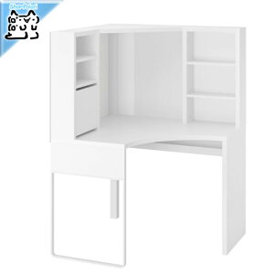 �y IKEA - �C�P�A -�zMICKE -�~�b�P- �R�[�i�[���[�N�X�e�[�V���� �w�K�� �z���C�g 100x142 cm (203.542.84) PC�f�X�N �R�[�i�[�f�X�N