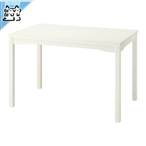 ���ӍՁEP5�{�y IKEA - �C�P�A -�zHAUGA -�n�E�K- �e�[�u�� �z���C�g/�o�[�`�ޓ˂��� 118x74 cm (705.792.24)