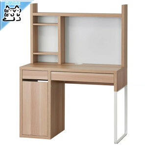 �y IKEA - �C�P�A -�zikea �f�X�N MICKE -�~�b�P- ���[�N�X�e�[�V���� ���[�N�f�X�N �w�K�� PC�� �z���C�g�X�e�C���I�[�N�� 105x50 cm (993.955.64)