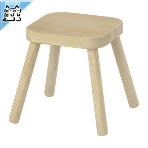 【 IKEA - イケア -】FLISAT -フリサット- 子供用スツール パイン無垢材 32x32 cm (105.965.37)