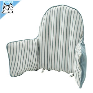 【 IKEA - イケア -】ANTILOP -アンティロープ- サポートクッション&カバー ブルー/ホワイト ストライプ 61x35 cm(905.981.89)