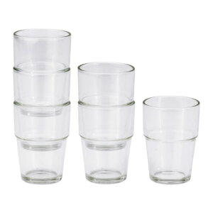 【 IKEA - イケア -】REKO -レーコ- グラス クリアガラス 6ピース (201.378.51)